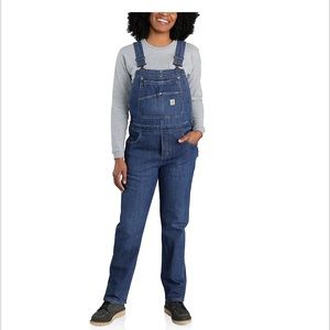 Denim utility overalls, 2XL short. Great for any type of heavy duty work.